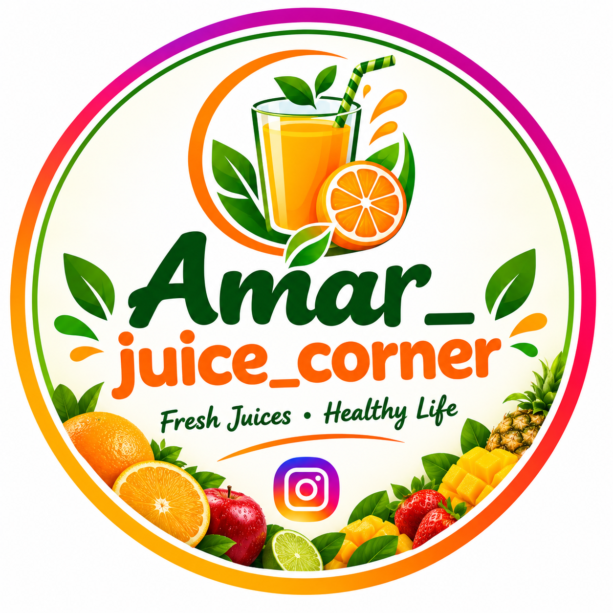 Amar_juice_corner logo